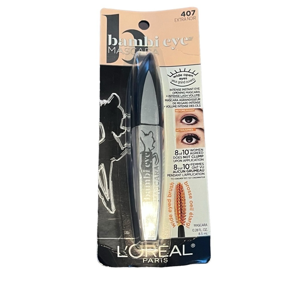 L’Oreal Bambi Eye Mascara Extra Noir 407 Black Volume Wide Eye
